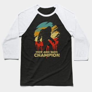 Bigfoot Hide And Seek Champion Baseball T-Shirt
